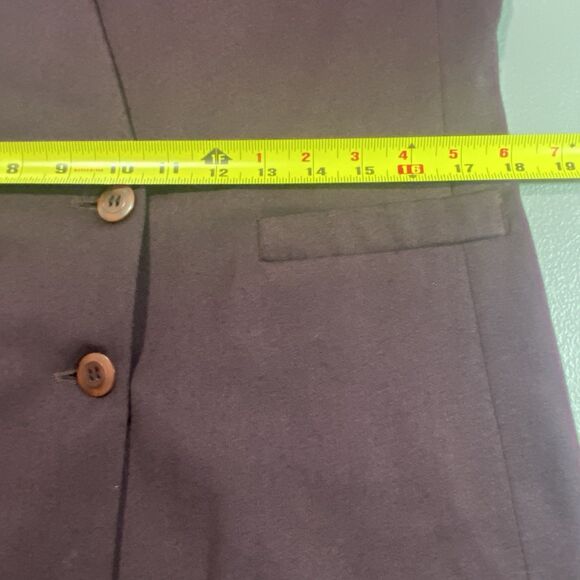 Vintage CASUAL CORNER 2 Piece Suit Set Skirt Blazer Petite 10 Womens 10P Purple - Picture 10 of 16